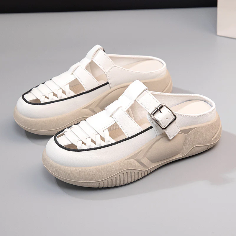 Damen Sportliche Clogs mit verstellbarem Riemen und atmungsaktiver Obermaterialstruktur Heidi Mode - Image 2