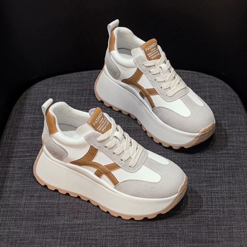 Damen Sportliche Damen Sneaker mit hohem Plateau und hochwertiger Dämpfung Heidi Mode - Image 7