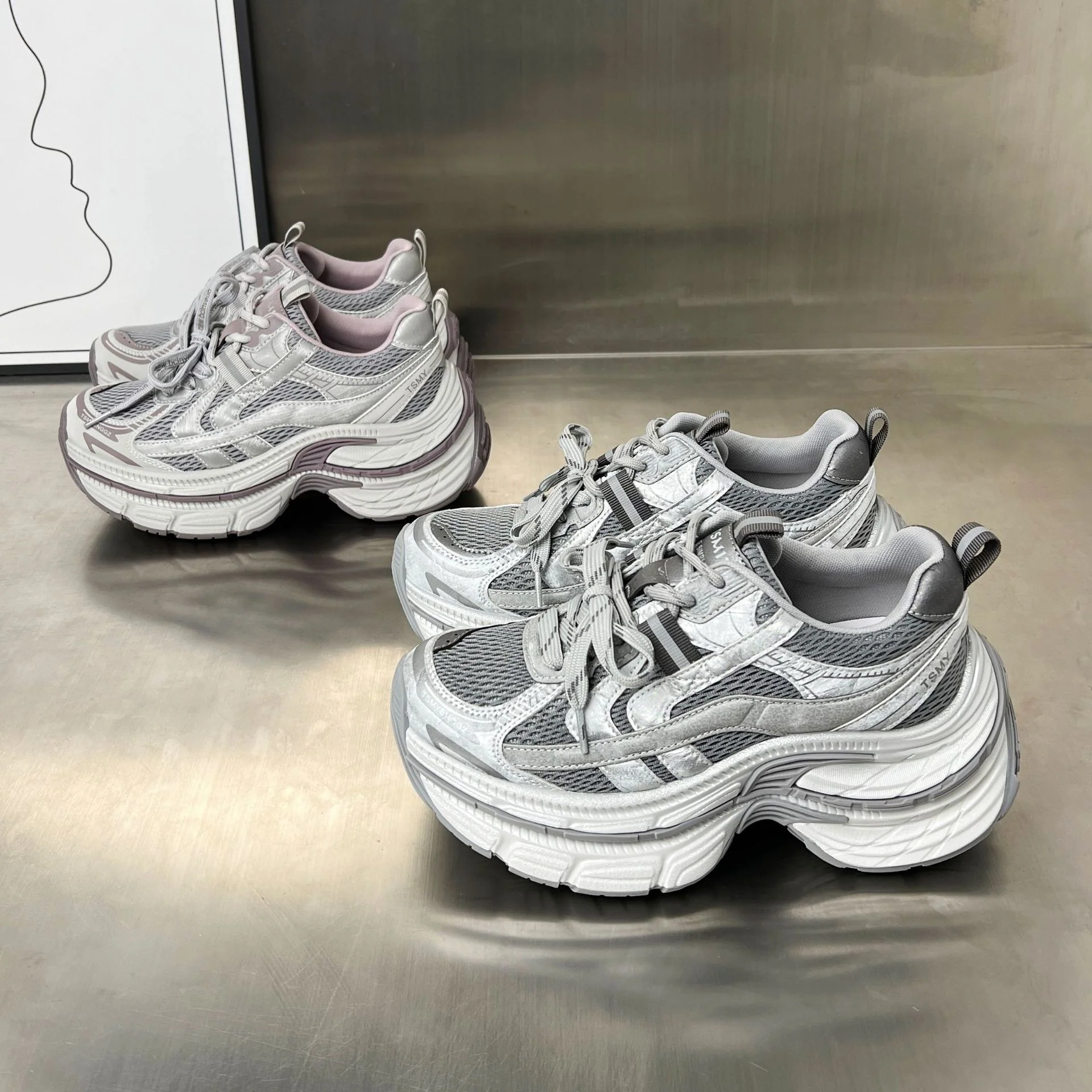 Damen Sportliche Fitness-Sneaker mit überlegener Dämpfung und atmungsaktiver Struktur Heidi Mode - Image 3