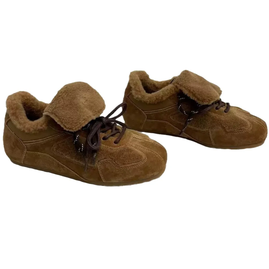 Damen Sportliche Fleece-Sneaker mit weichem Innenfutter und rutschfester Sohle Heidi Mode - Image 5
