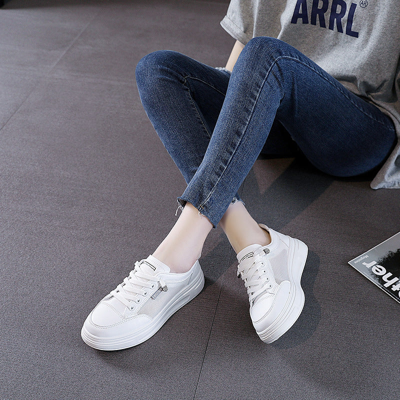 Damen Sportliche Freizeit Sneaker mit atmungsaktivem Mesh-Obermaterial und dämpfender Sohle Heidi Mode - Image 3