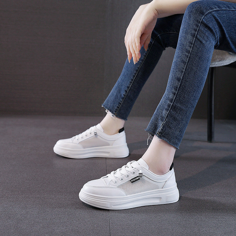 Damen Sportliche Freizeit Sneaker mit atmungsaktivem Mesh-Obermaterial und dämpfender Sohle Heidi Mode - Image 4