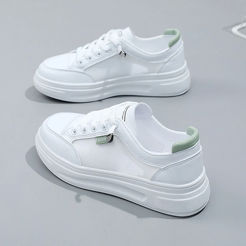 Damen Sportliche Freizeit Sneaker mit atmungsaktivem Mesh-Obermaterial und dämpfender Sohle Heidi Mode - Image 6