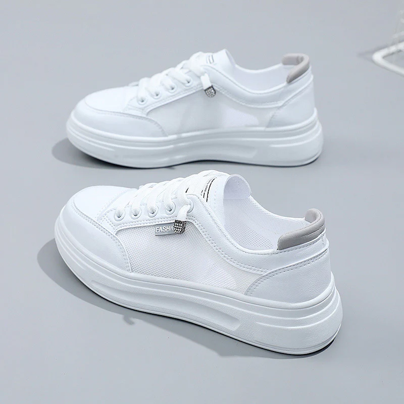 Damen Sportliche Freizeit Sneaker mit atmungsaktivem Mesh-Obermaterial und dämpfender Sohle Heidi Mode - Image 7
