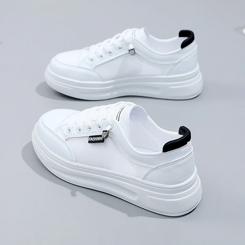 Damen Sportliche Freizeit Sneaker mit atmungsaktivem Mesh-Obermaterial und dämpfender Sohle Heidi Mode - Image 8