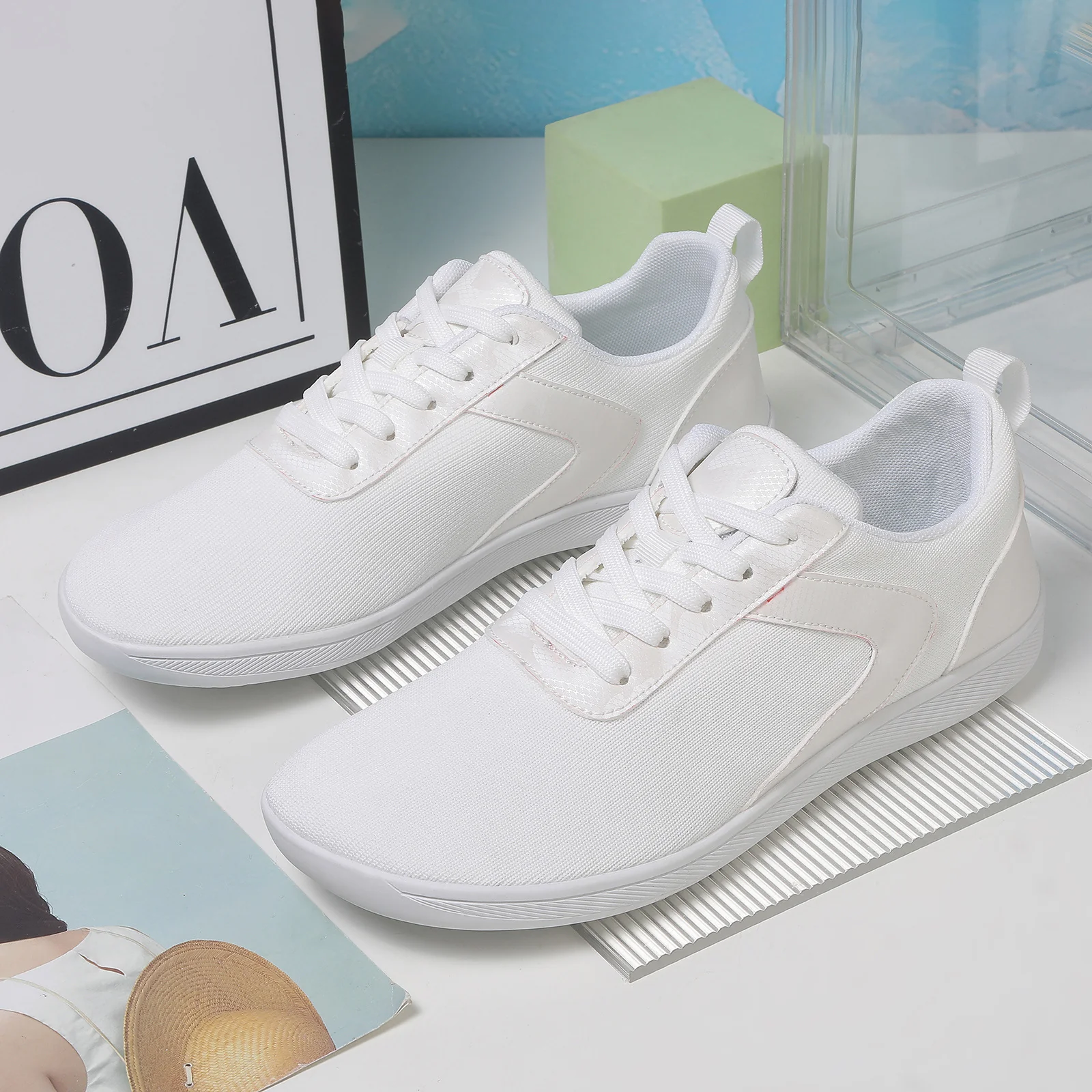 Damen Sportliche Freizeit-Sneaker mit atmungsaktivem Obermaterial und rutschfester Sohle Heidi Mode - Image 2