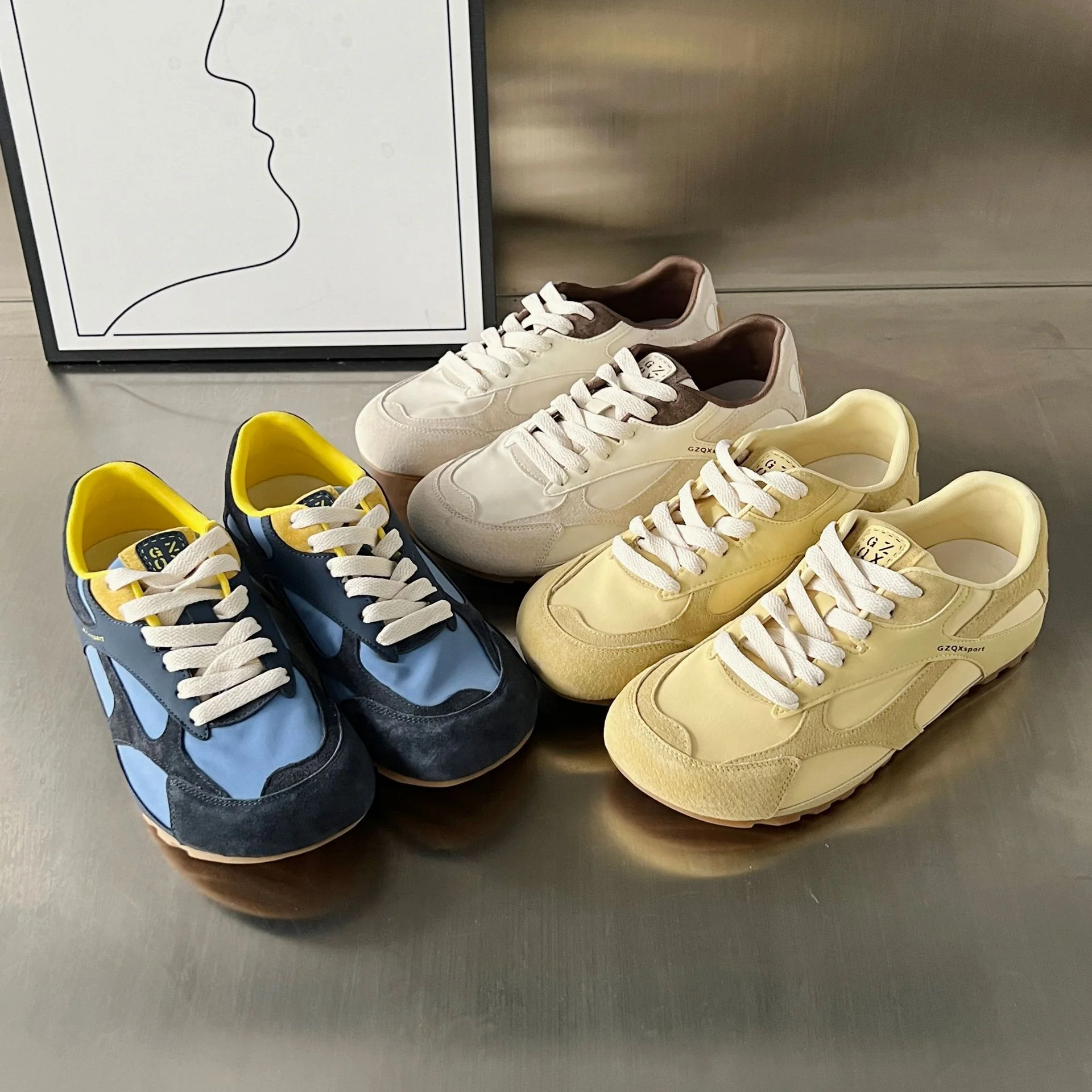 Damen Sportliche Freizeit-Sneaker mit atmungsaktiver Mesh-Oberfläche und stabiler Gummisohle Heidi Mode - Image 4