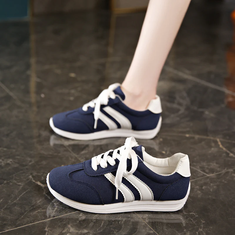 Damen Sportliche Freizeit-Sneaker mit atmungsaktiver Oberflächenstruktur und rutschfester Sohle Heidi Mode - Image 6