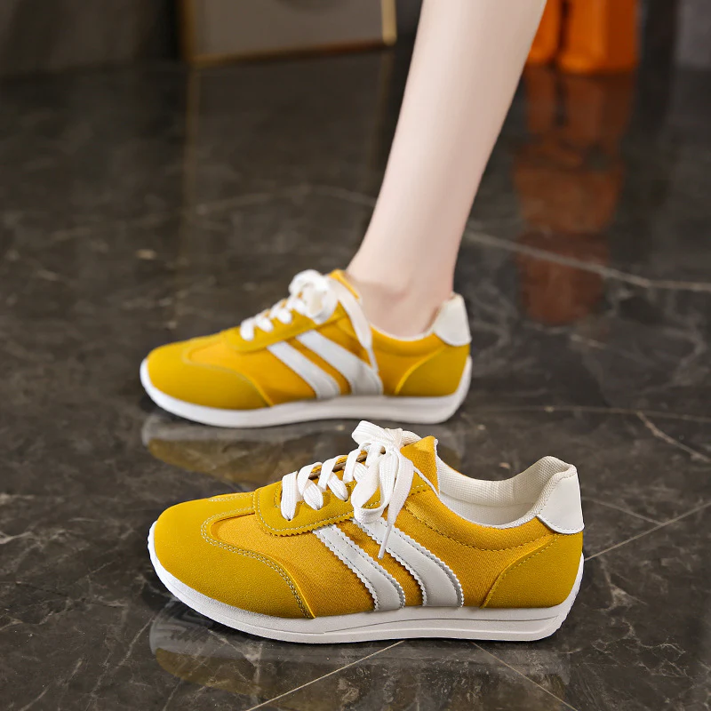 Damen Sportliche Freizeit-Sneaker mit atmungsaktiver Oberflächenstruktur und rutschfester Sohle Heidi Mode - Image 7