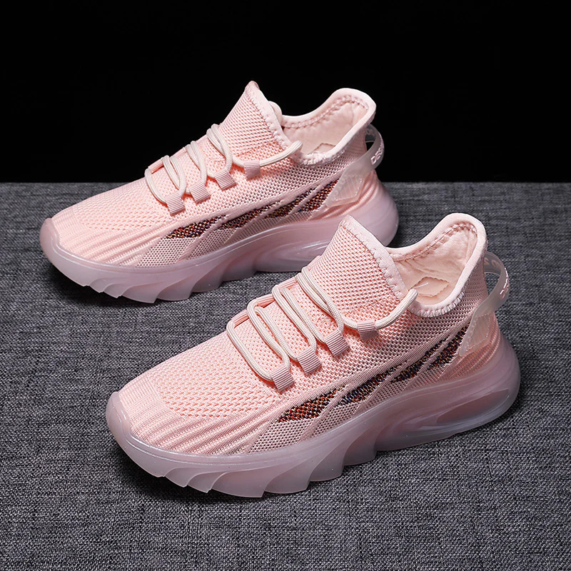 Damen Sportliche Freizeit Sneakers mit atmungsaktiver Mesh-Oberfläche und dämpfender Sohle Heidi Mode - Image 4
