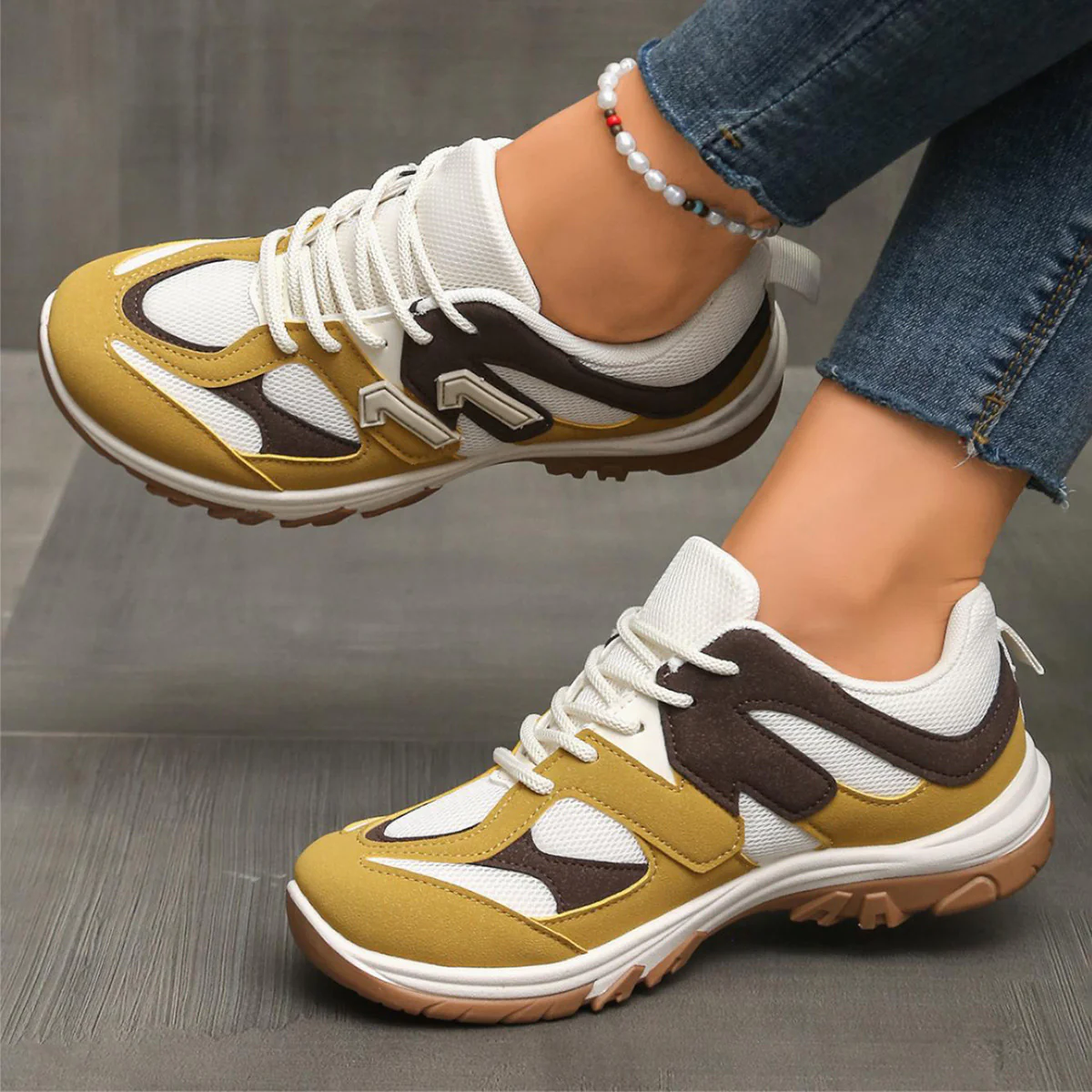 Damen Sportliche Freizeitschuhe mit atmungsaktivem Mesh-Obermaterial und dämpfender Sohle Heidi Mode - Image 2