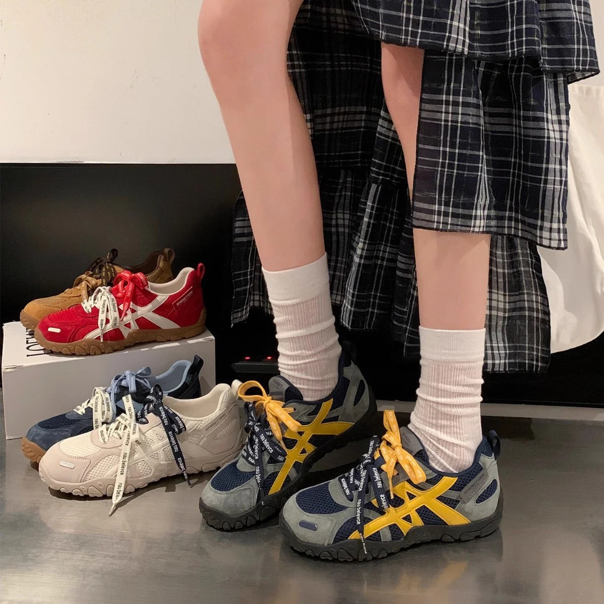 Damen Sportliche Freizeitschuhe mit atmungsaktiver Mesh-Oberfläche und rutschfester Laufsohle Heidi Mode - Image 2