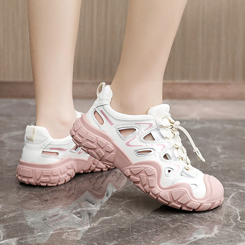 Damen Sportliche Freizeitschuhe mit atmungsaktiver Mesh-Oberfläche und rutschfester Sohle Heidi Mode - Image 3