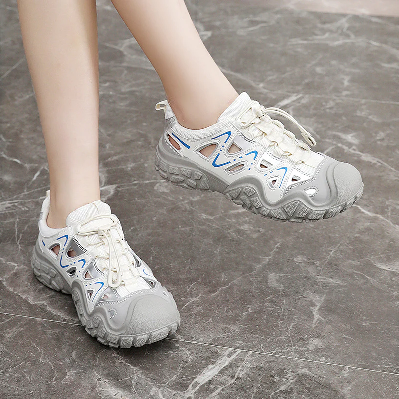 Damen Sportliche Freizeitschuhe mit atmungsaktiver Mesh-Oberfläche und rutschfester Sohle Heidi Mode - Image 4
