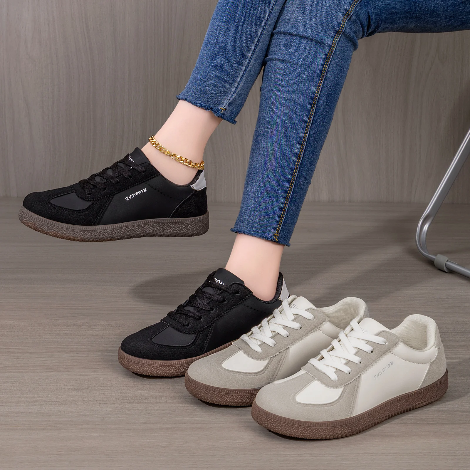 Damen Sportliche Freizeitschuhe mit dämpfendem Fußbett und rutschfester Sohle Heidi Mode - Image 4