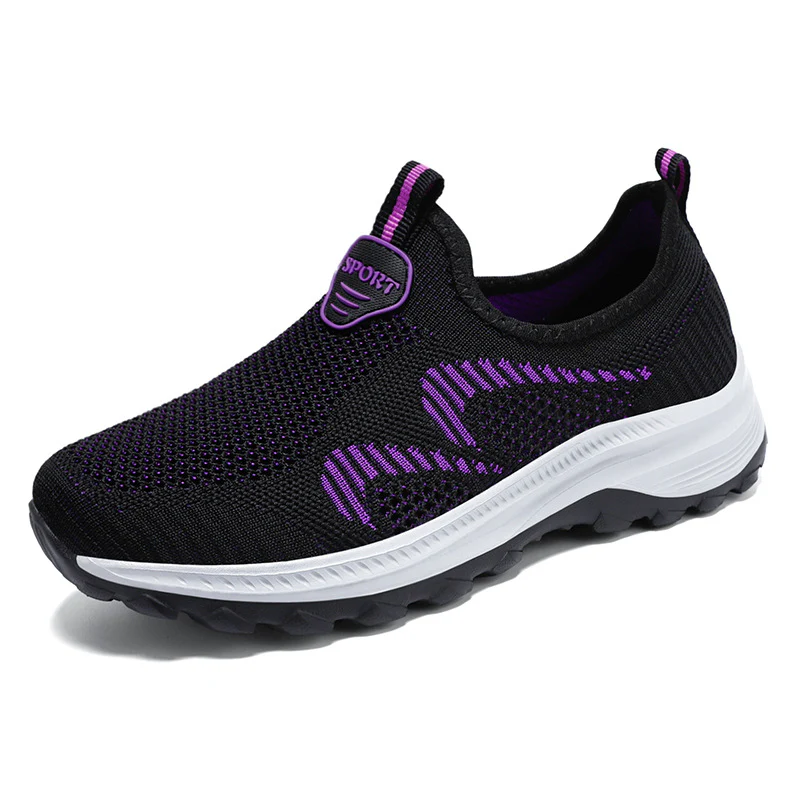 Damen Sportliche Freizeitschuhe mit elastischem Strickdesign Heidi Mode - Image 8