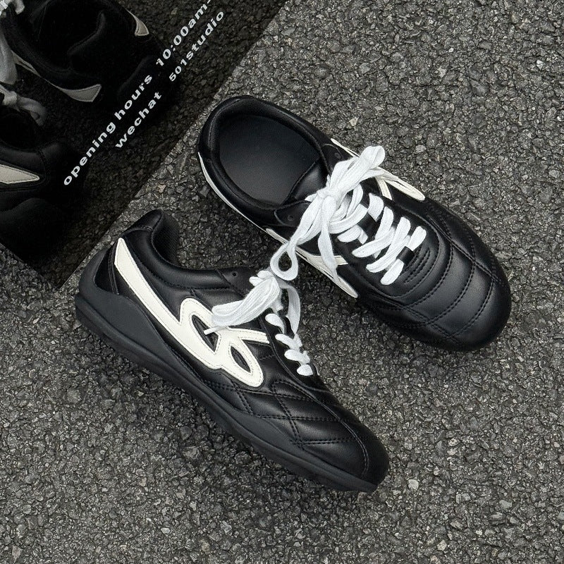 Damen sportliche Freizeitschuhe mit glattem Obermaterial und sportlichem Design Heidi Mode - Image 6