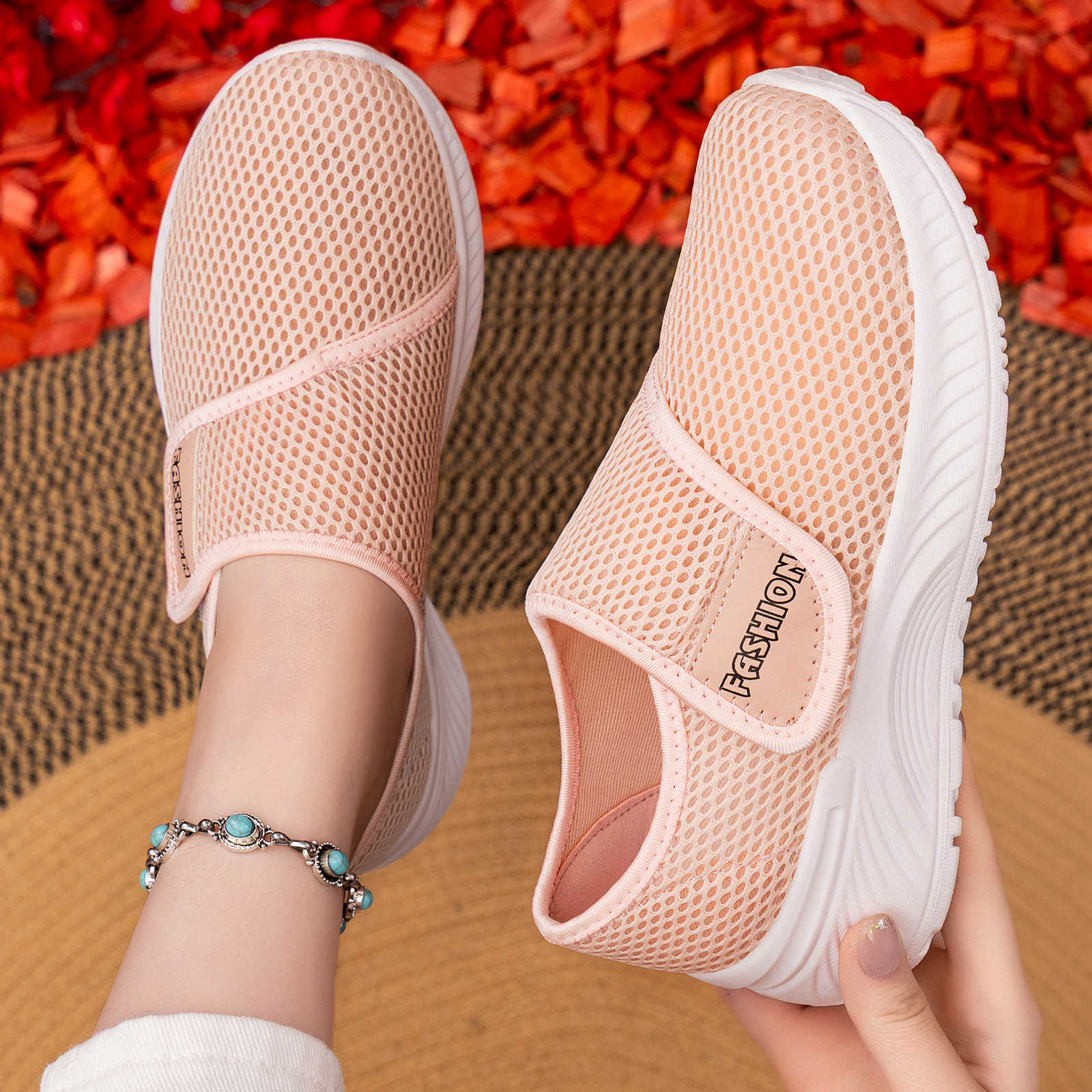 Damen Sportliche Freizeitschuhe mit innovativem Klettverschluss Heidi Mode