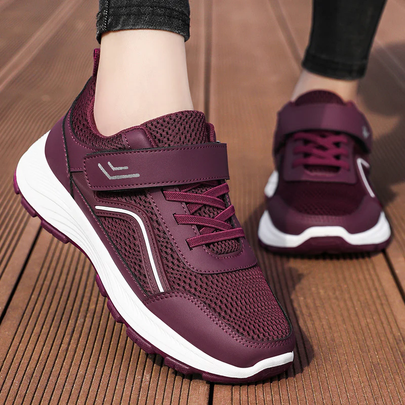 Damen Sportliche Freizeitschuhe mit rutschfestem Klettverschluss Heidi Mode - Image 2