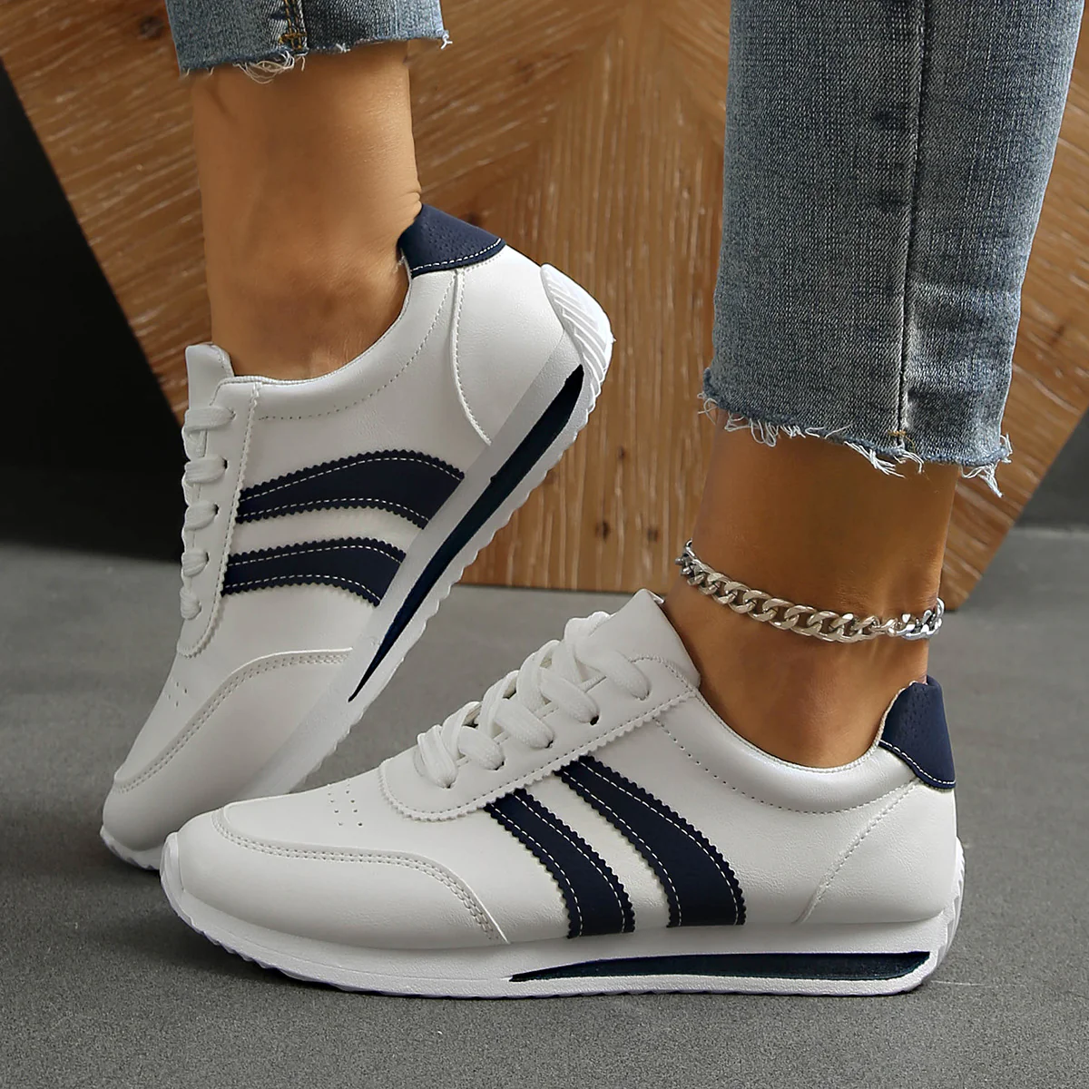 Damen Sportliche Freizeitsneaker mit atmungsaktivem Obermaterial Heidi Mode - Image 4