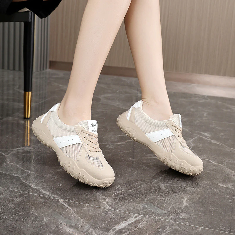 Damen Sportliche Freizeitsneaker mit atmungsaktiver Mesh-Oberfläche und rutschfester Sohle Heidi Mode - Image 4
