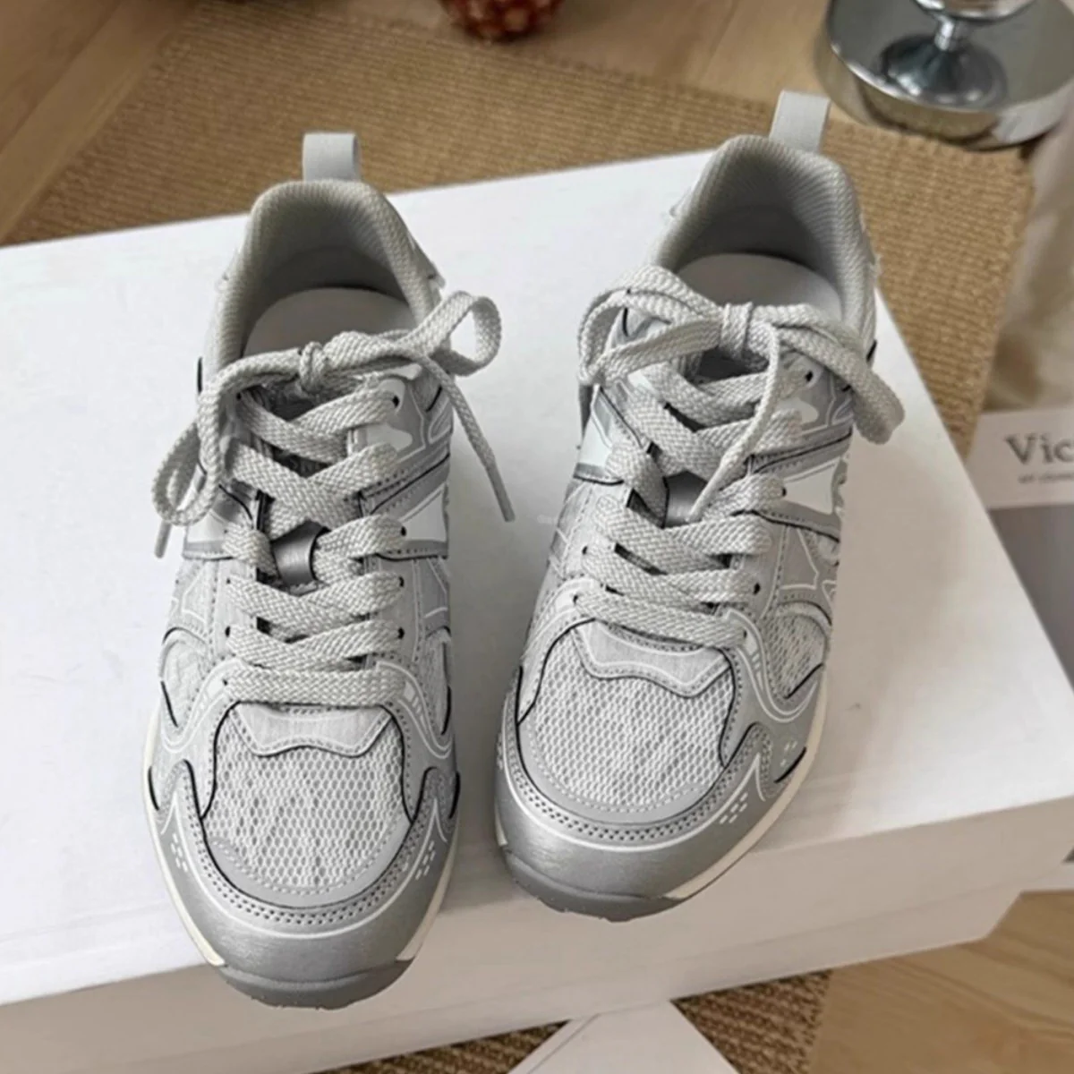 Damen Sportliche Freizeitsneaker mit atmungsaktiver Mesh-Oberfläche und rutschfester Sohle Heidi Mode - Image 3
