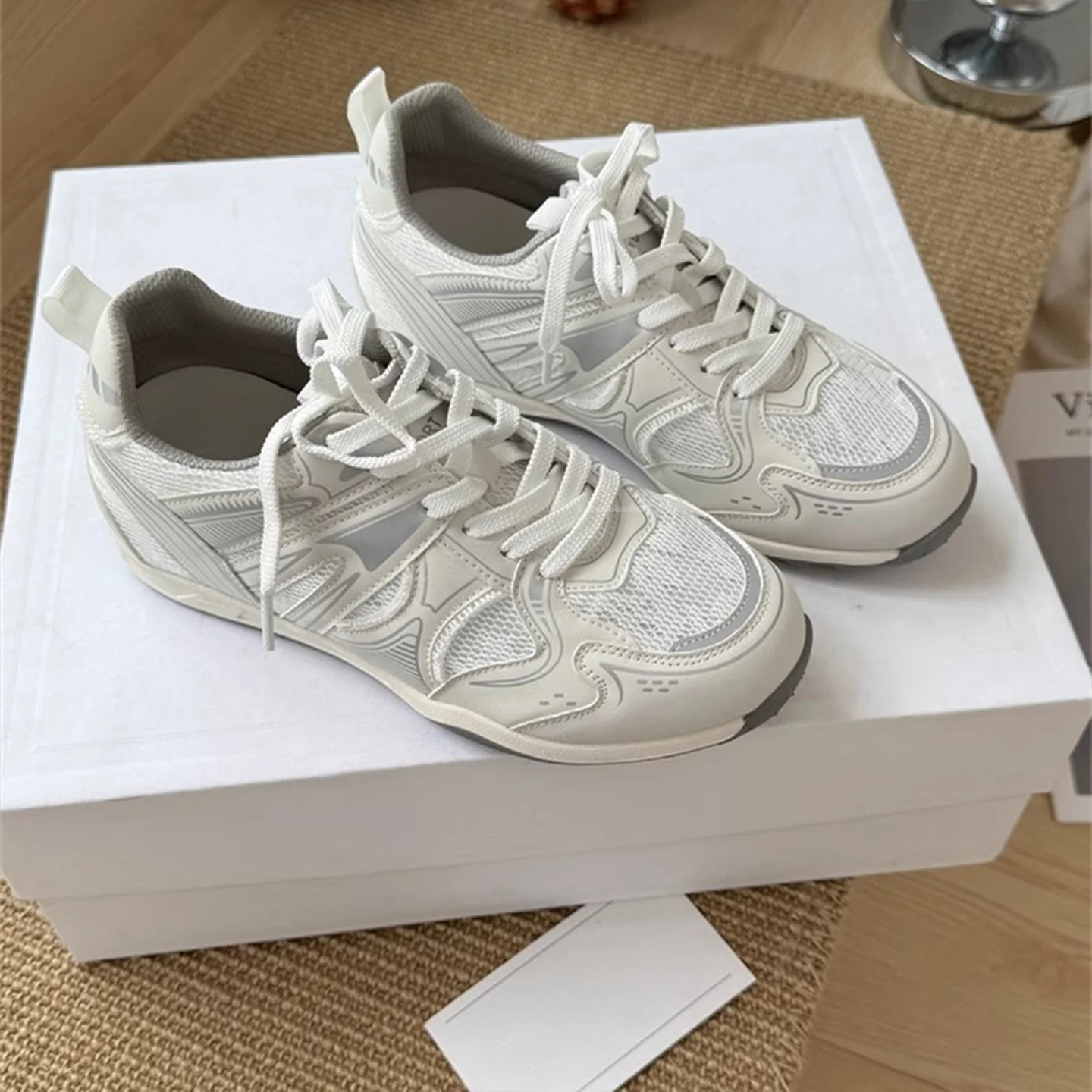 Damen Sportliche Freizeitsneaker mit atmungsaktiver Mesh-Oberfläche und rutschfester Sohle Heidi Mode - Image 5