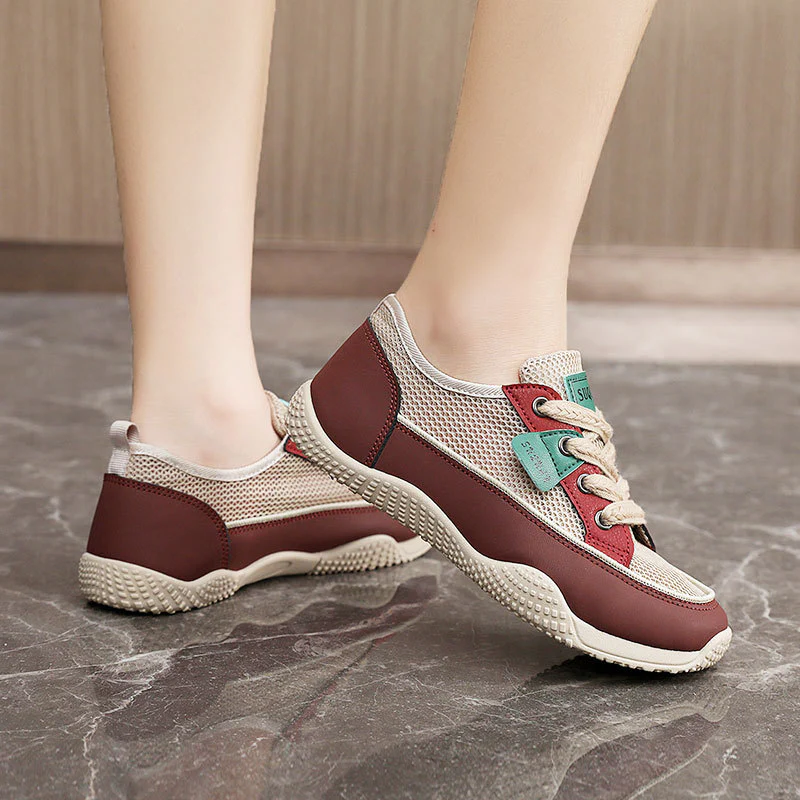 Damen Sportliche Freizeitsneaker mit atmungsaktiver Netzoberfläche und rutschfester Sohle Heidi Mode - Image 3