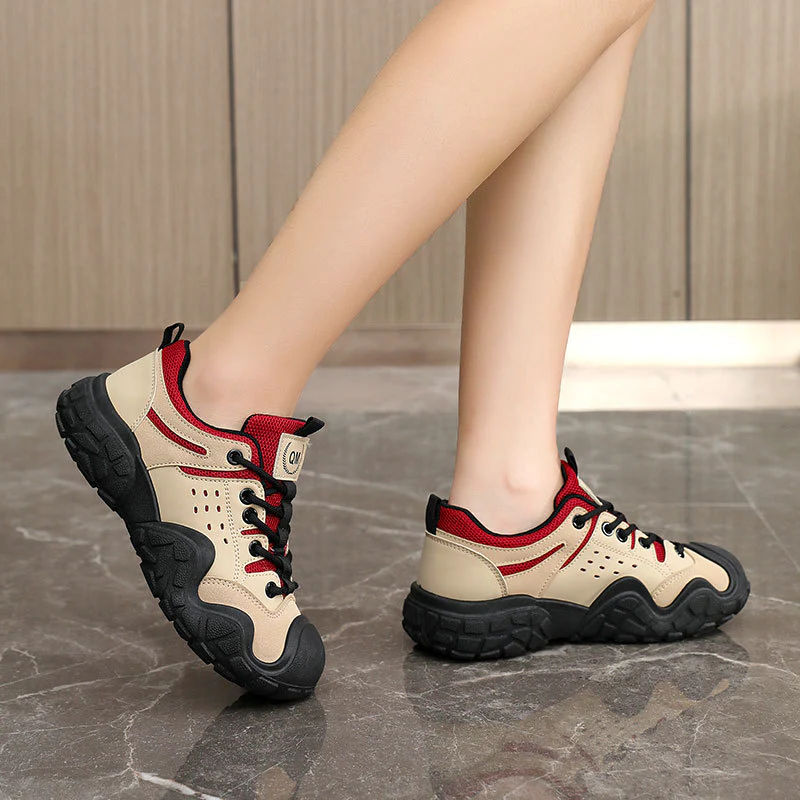 Damen Sportliche Freizeitsneaker mit atmungsaktiver Oberflächenstruktur und rutschfester Sohle Heidi Mode - Image 3