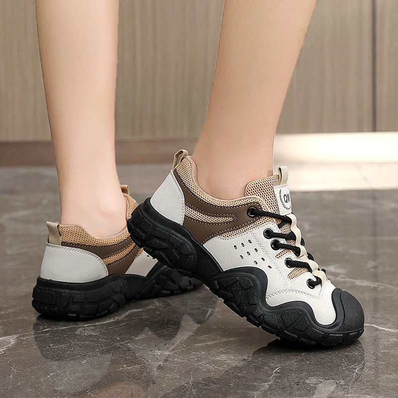 Damen Sportliche Freizeitsneaker mit atmungsaktiver Oberflächenstruktur und rutschfester Sohle Heidi Mode - Image 4