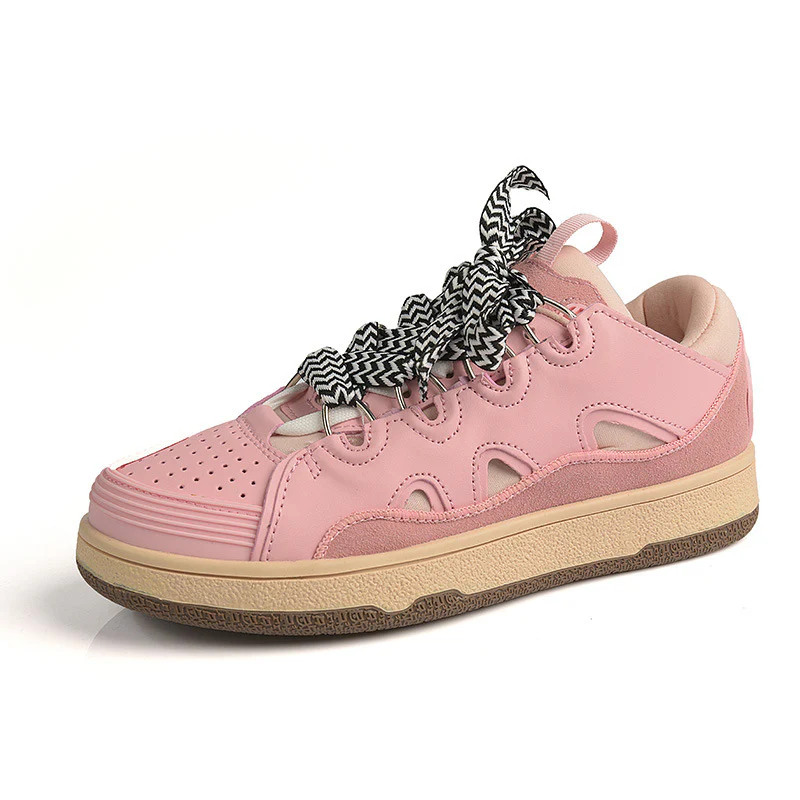 Damen Sportliche Freizeitsneaker mit bunten Schnürsenkeln und dämpfender Sohle Heidi Mode - Image 7