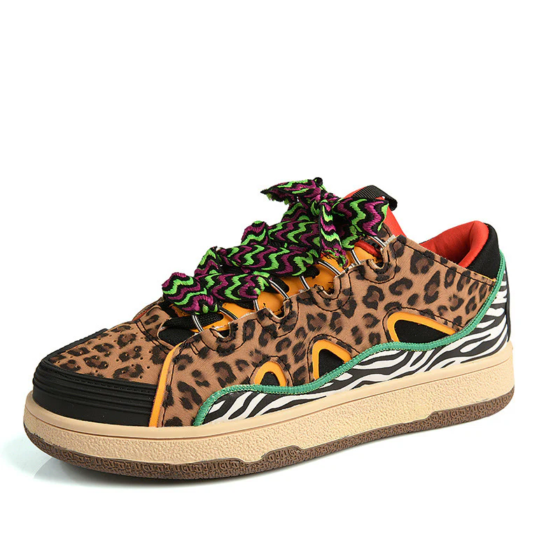 Damen Sportliche Freizeitsneaker mit bunten Schnürsenkeln und dämpfender Sohle Heidi Mode - Image 8
