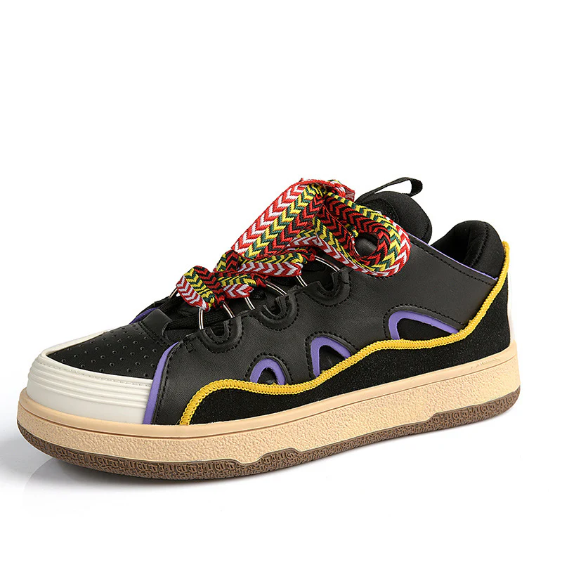 Damen Sportliche Freizeitsneaker mit bunten Schnürsenkeln und dämpfender Sohle Heidi Mode - Image 9