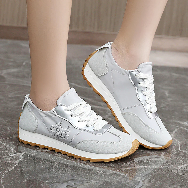 Damen Sportliche Freizeitsneaker mit elastischem Einstieg und dämpfender Sohle Heidi Mode - Image 4