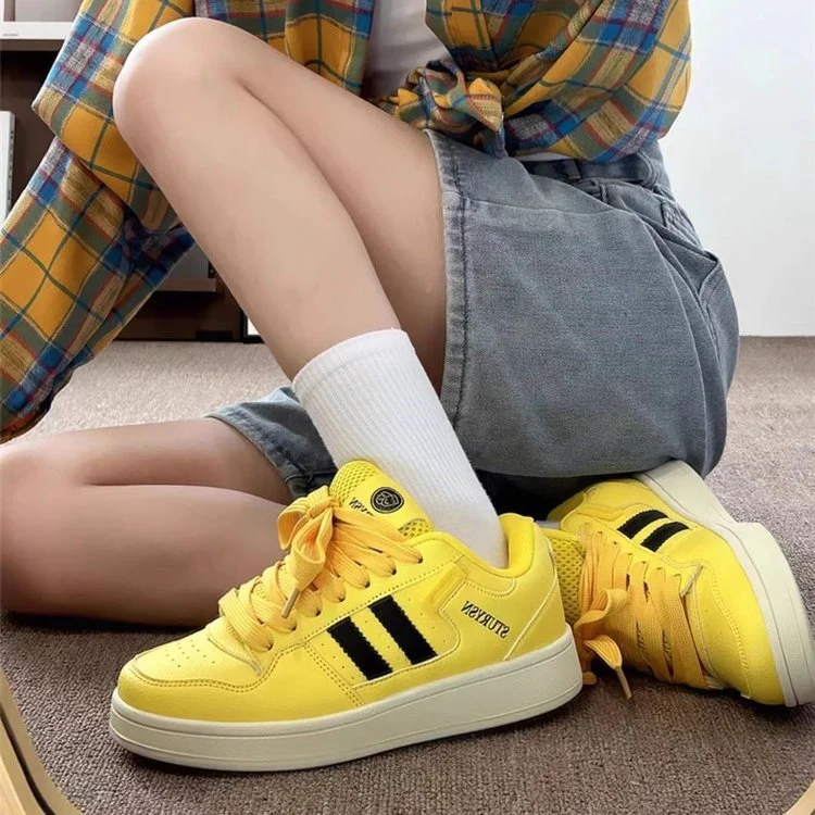 Damen Sportliche Freizeitsneaker mit markantem Obermaterial und innovativem Schnürsystem Heidi Mode - Image 2