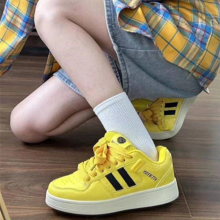 Damen Sportliche Freizeitsneaker mit markantem Obermaterial und innovativem Schnürsystem Heidi Mode - Image 3