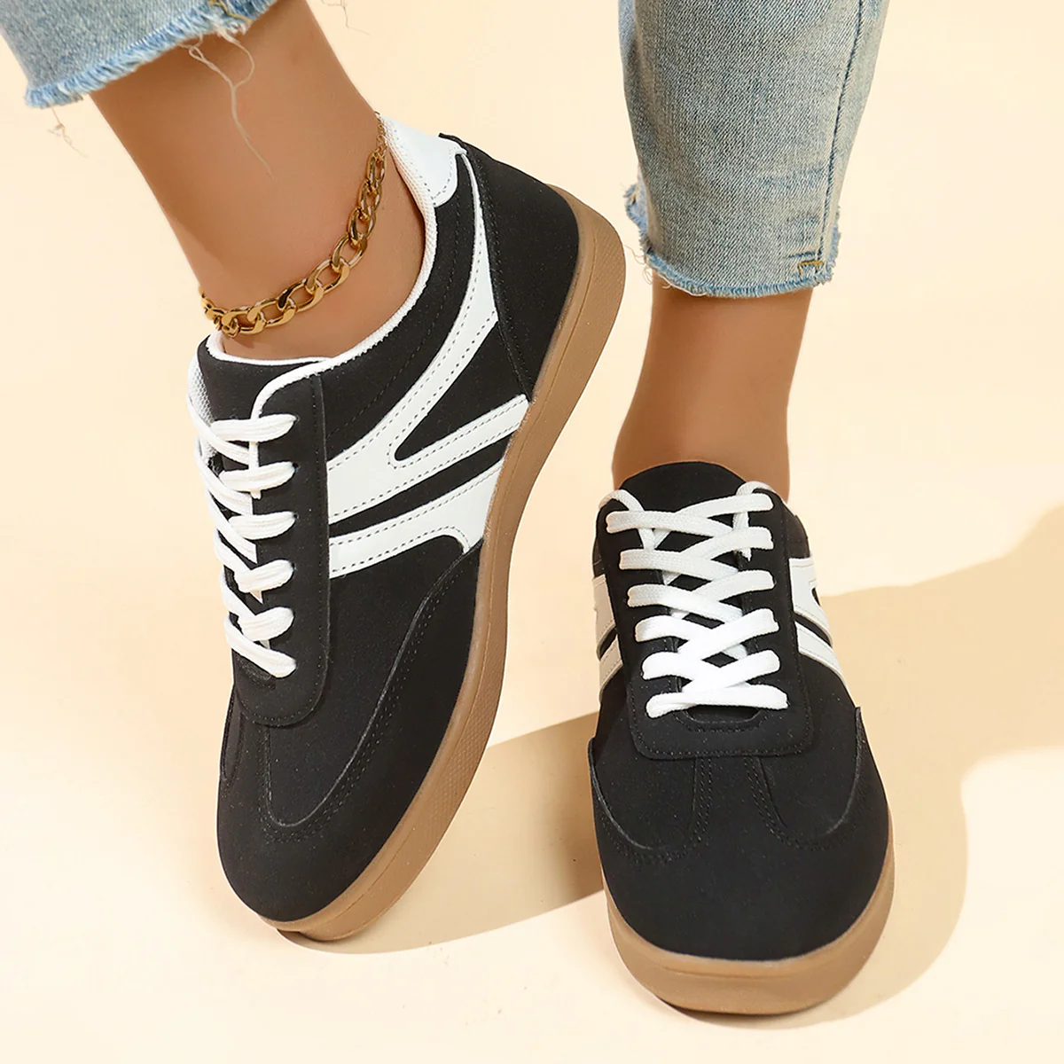 Damen sportliche Freizeitsneaker mit rutschfester Laufsohle und atmungsaktivem Obermaterial Heidi Mode - Image 4