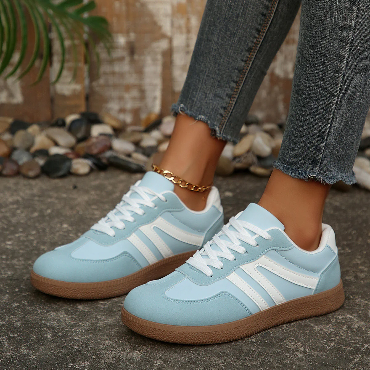 Damen Sportliche Freizeitsneaker mit rutschfester Sohle und atmungsaktivem Obermaterial Heidi Mode - Image 2