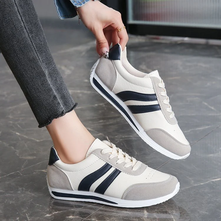 Damen Sportliche Freizeitsneakers mit atmungsaktiver Oberflächenstruktur und rutschfester Sohle Heidi Mode - Image 3