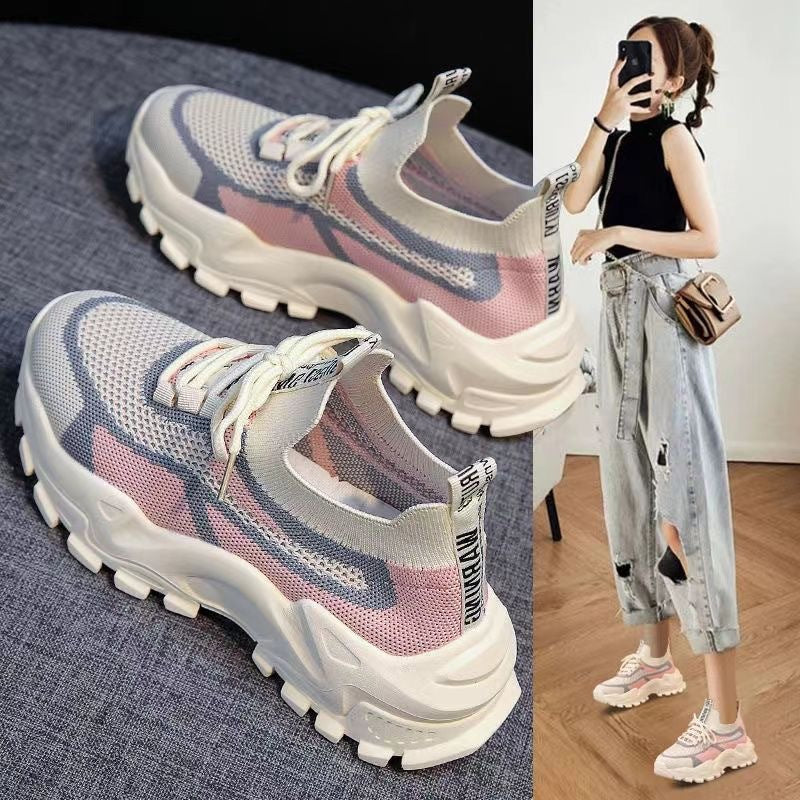Damen Sportliche High-Performance Sneakers mit elastischem Strickoberteil Heidi Mode - Image 2