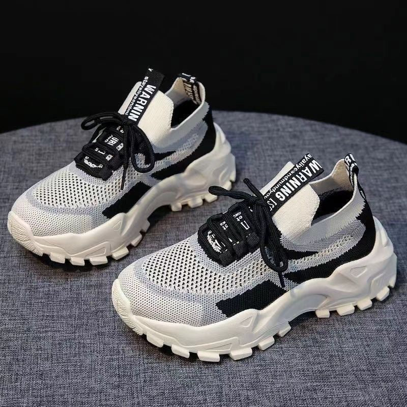 Damen Sportliche High-Performance Sneakers mit elastischem Strickoberteil Heidi Mode - Image 3