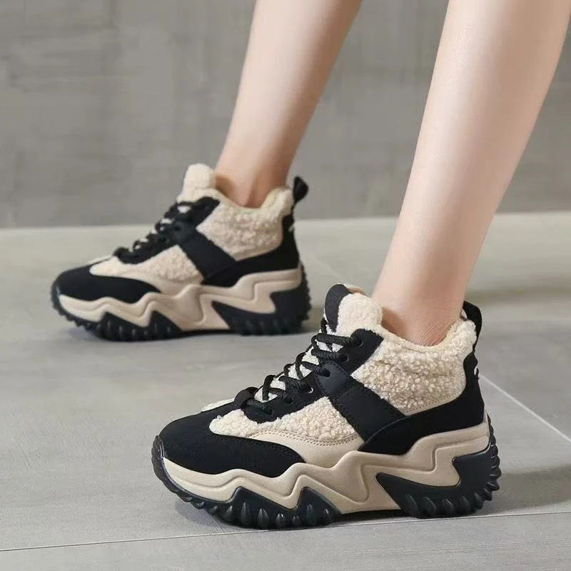 Damen Sportliche High-Top Sneaker mit kuscheligem Futter und rutschfester Sohle Heidi Mode - Image 2