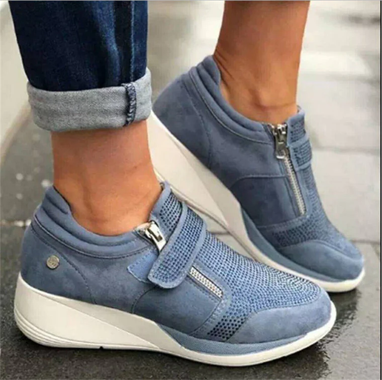 Damen sportliche High-Top Sneaker mit modischem Reißverschluss Heidi Mode - Image 2