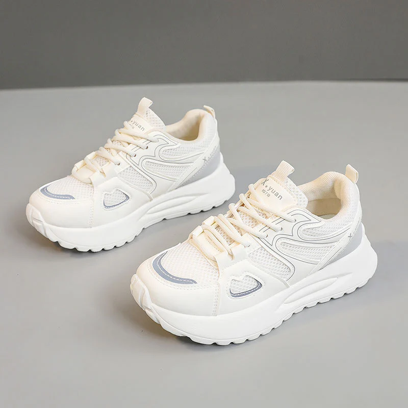 Damen Sportliche High-Top Sneakers mit atmungsaktivem Mesh-Obermaterial und dämpfender Sohle Heidi Mode - Image 2