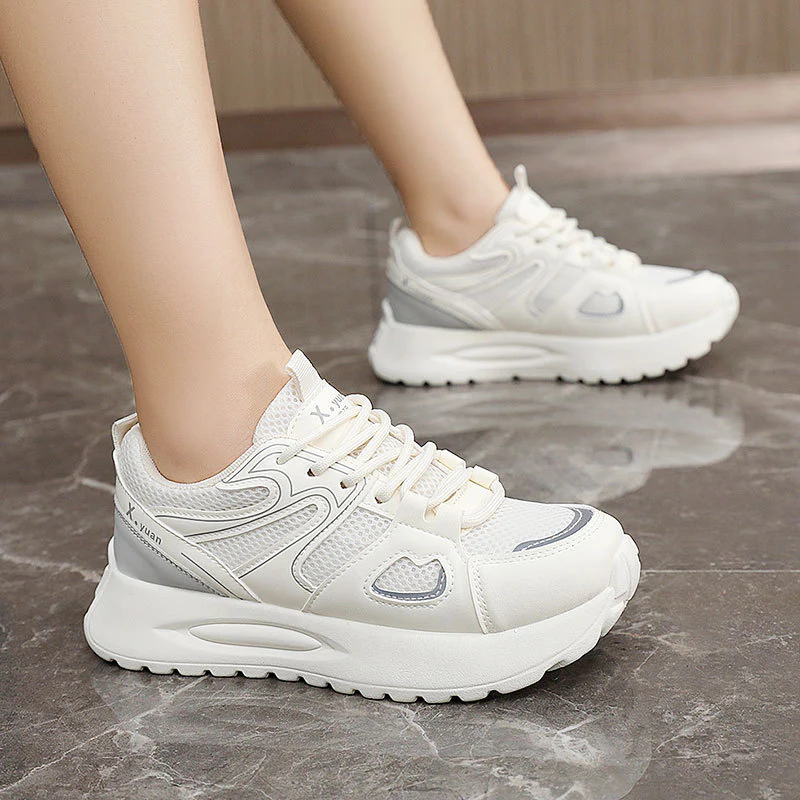 Damen Sportliche High-Top Sneakers mit atmungsaktivem Mesh-Obermaterial und dämpfender Sohle Heidi Mode - Image 3