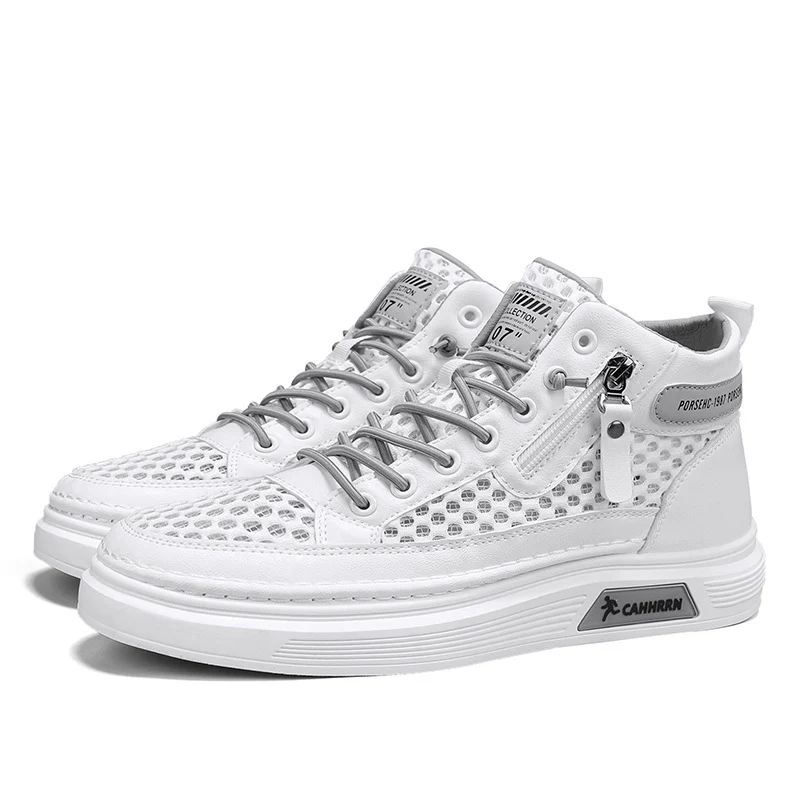 Damen Sportliche High-Top Sneakers mit atmungsaktivem Obermaterial und robustem Profil Heidi Mode - Image 5