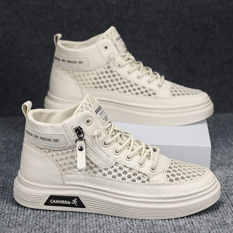 Damen Sportliche High-Top Sneakers mit atmungsaktivem Obermaterial und robustem Profil Heidi Mode - Image 6