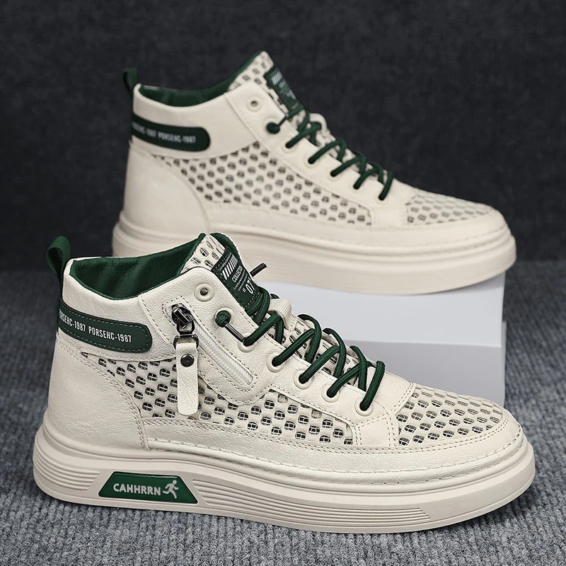 Damen Sportliche High-Top Sneakers mit atmungsaktivem Obermaterial und robustem Profil Heidi Mode - Image 9