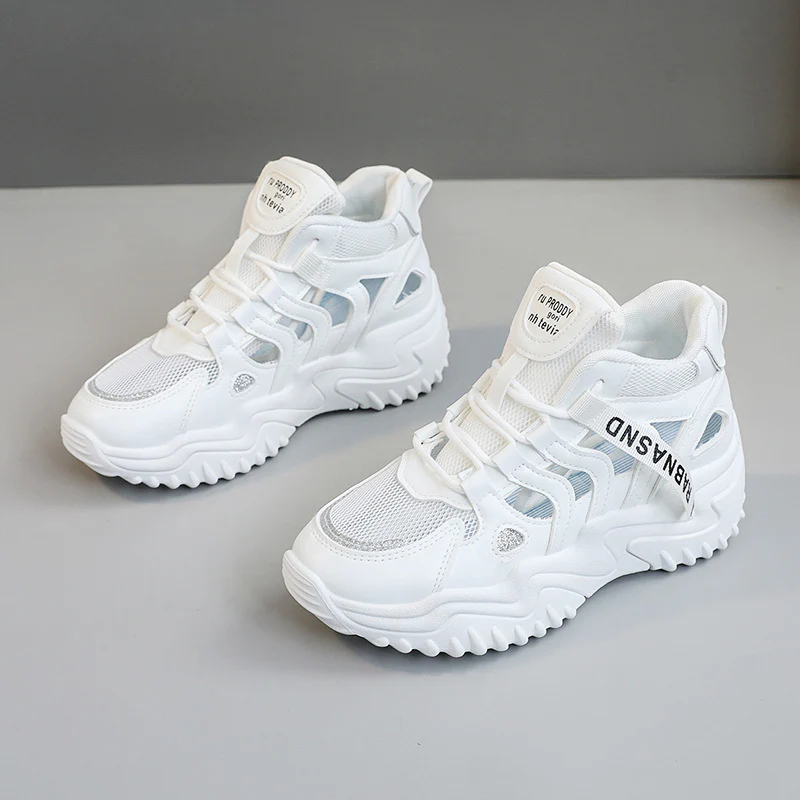 Damen Sportliche High-Top Sneakers mit atmungsaktiver Mesh-Konstruktion und dämpfender Sohle Heidi Mode - Image 2
