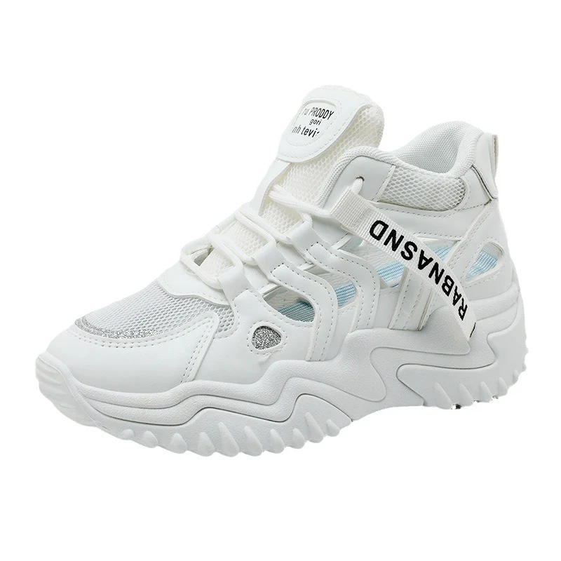 Damen Sportliche High-Top Sneakers mit atmungsaktiver Mesh-Konstruktion und dämpfender Sohle Heidi Mode - Image 5